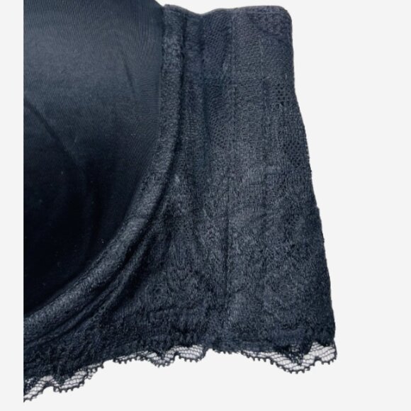 City Chic Black Pink Push-Up Bra 42B Strapless Optional NWT - Picture 7 of 11